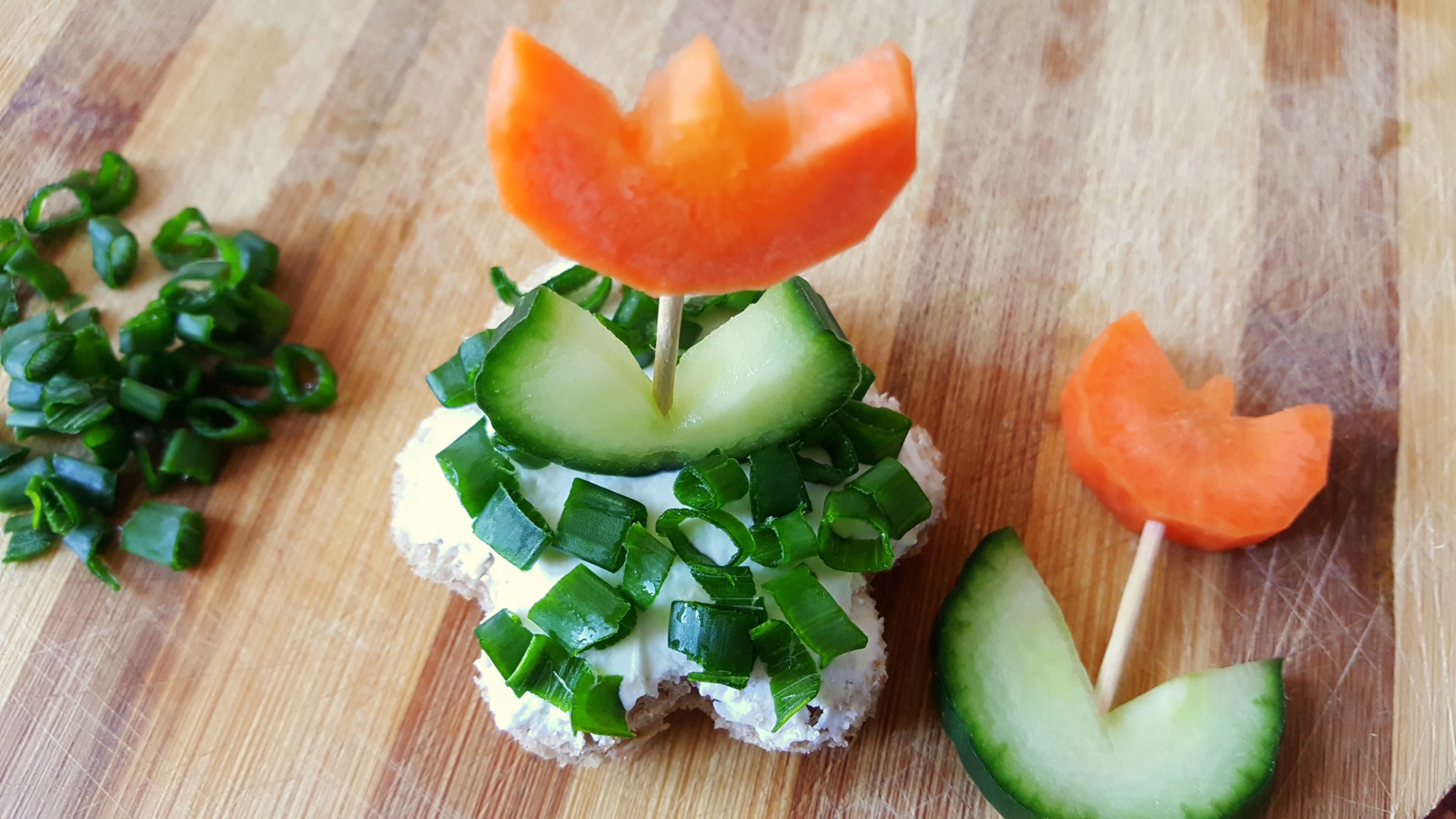 Lalele din morcov si castravete