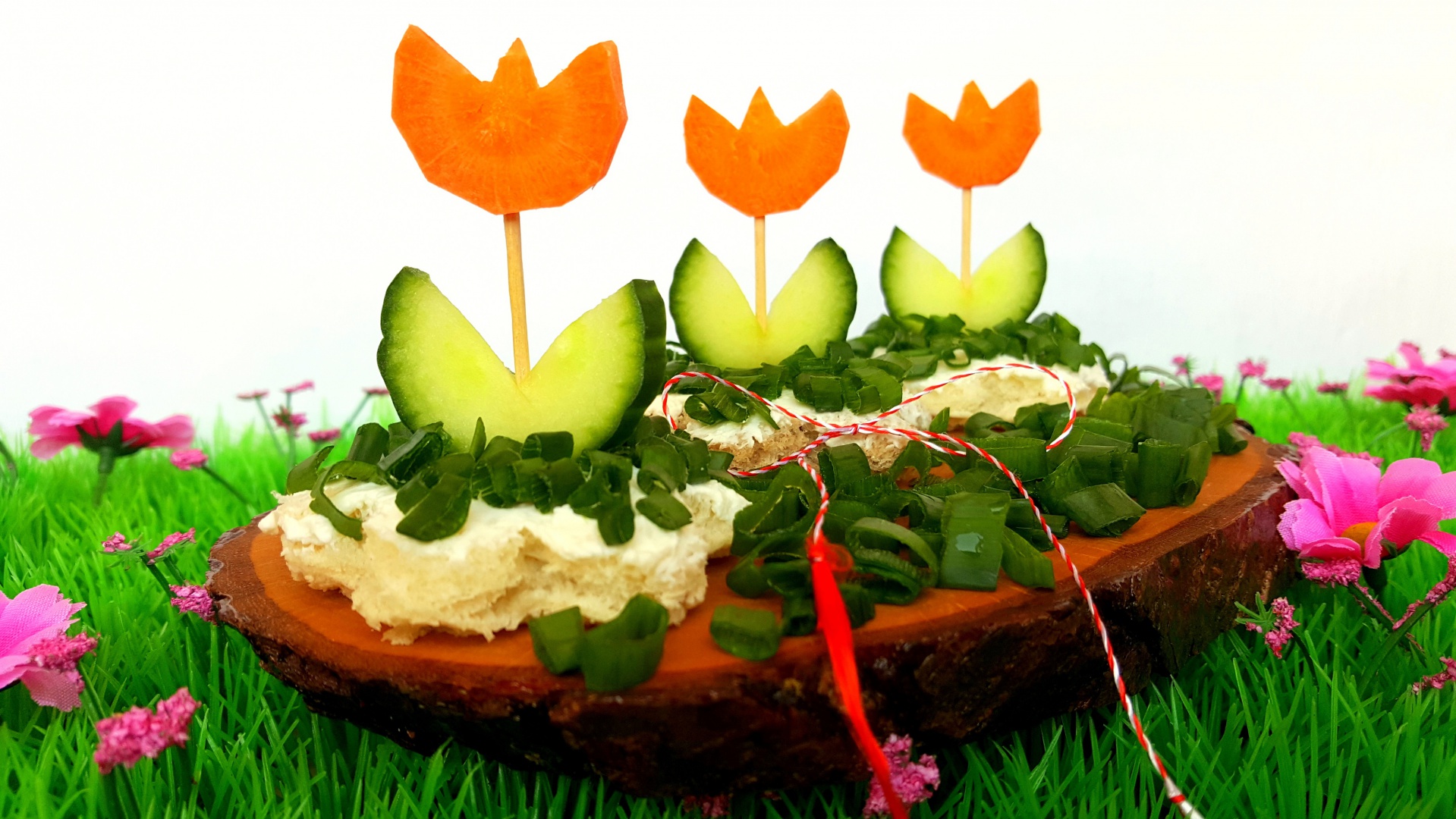 Lalele din morcov si castravete