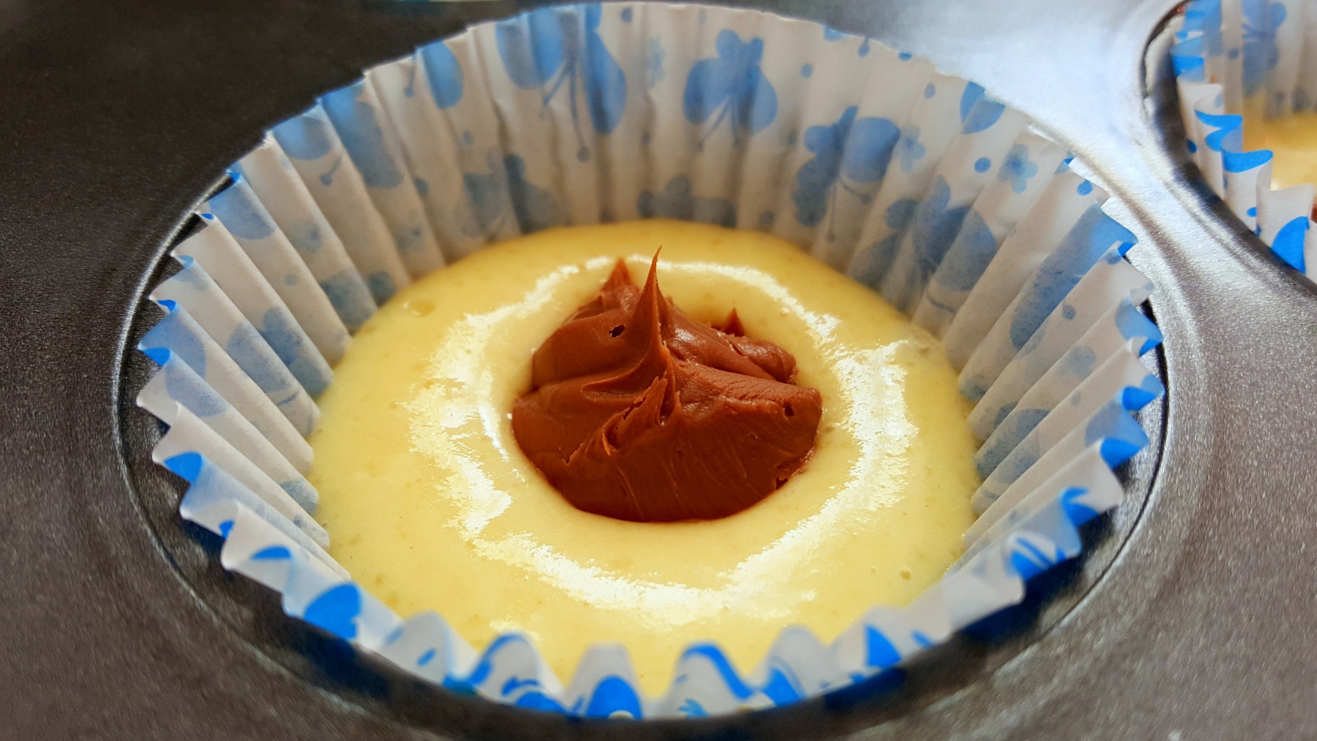 Briose cu  vanilie si ciocolata