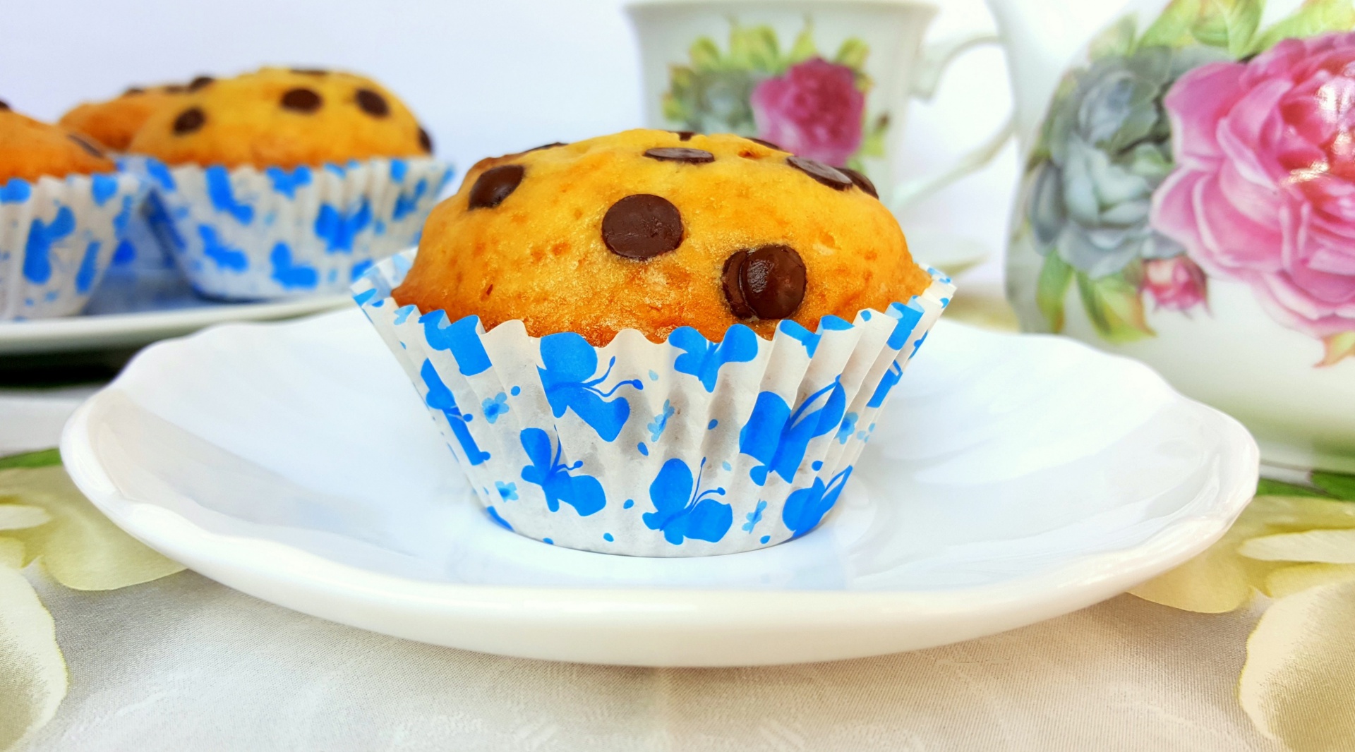 Briose cu  vanilie si ciocolata