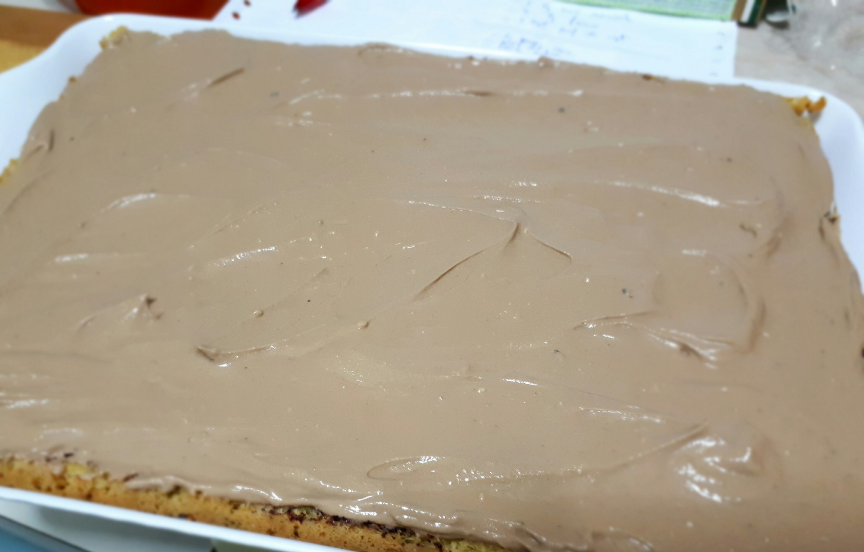 Prajitura cu crema de branza, ciocolata si gem