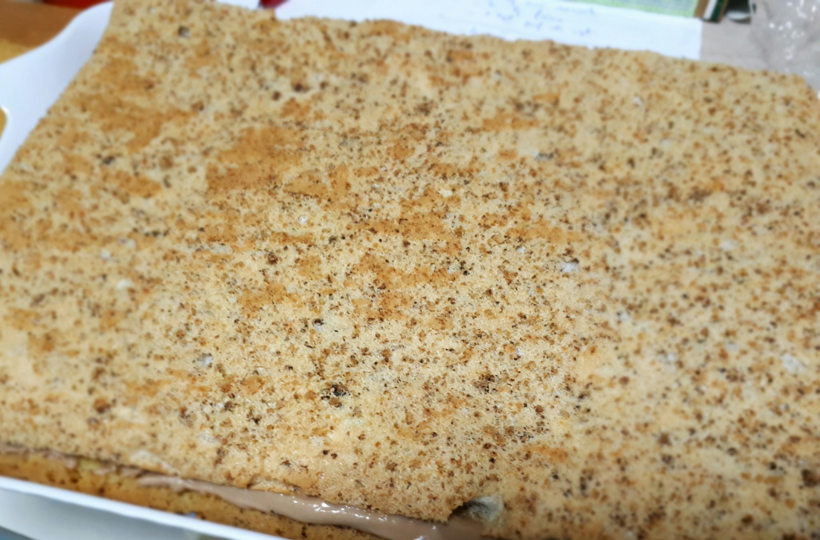 Prajitura cu crema de branza, ciocolata si gem