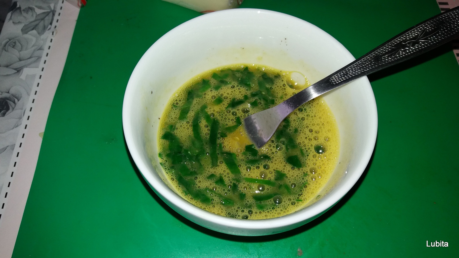 Omleta cu leurda si cascaval