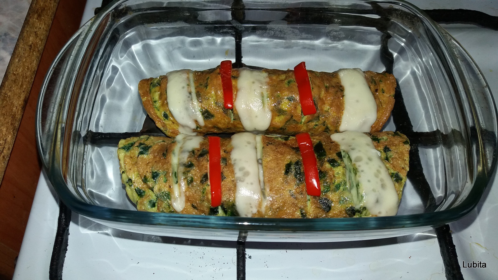 Omleta cu leurda si cascaval