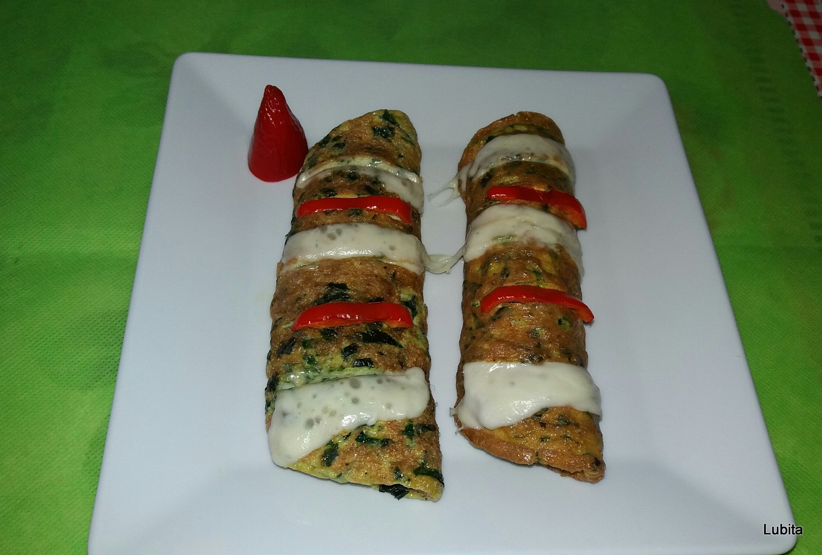 Omleta cu leurda si cascaval