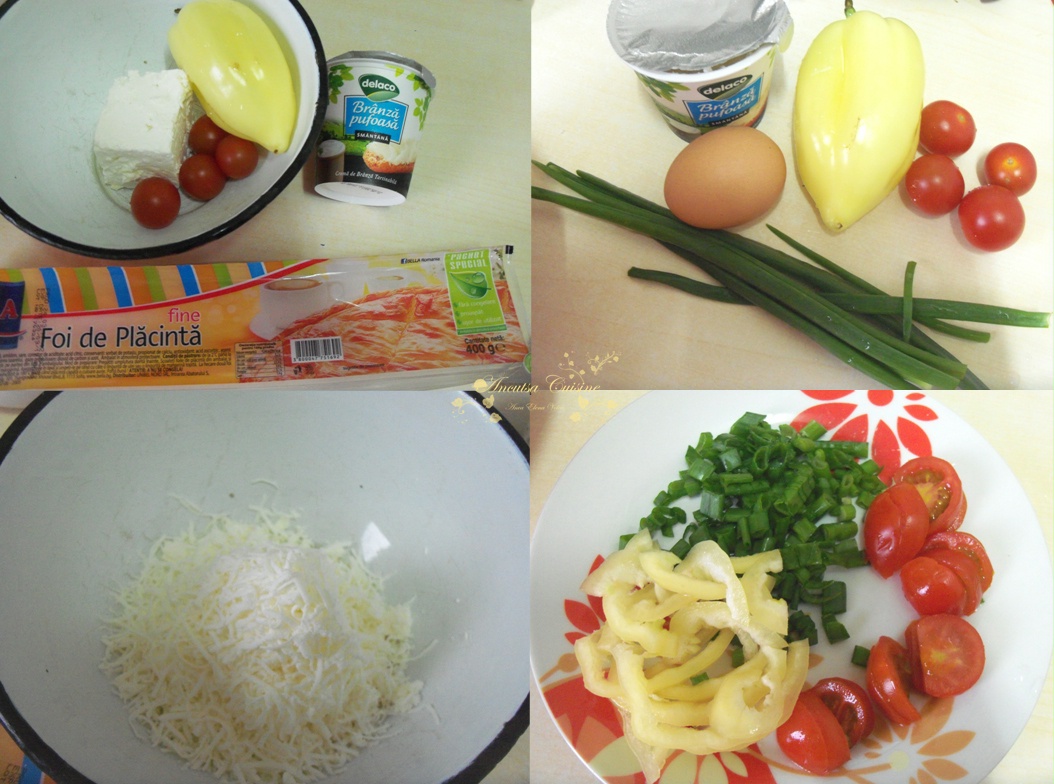 Rulada cu branza si legume