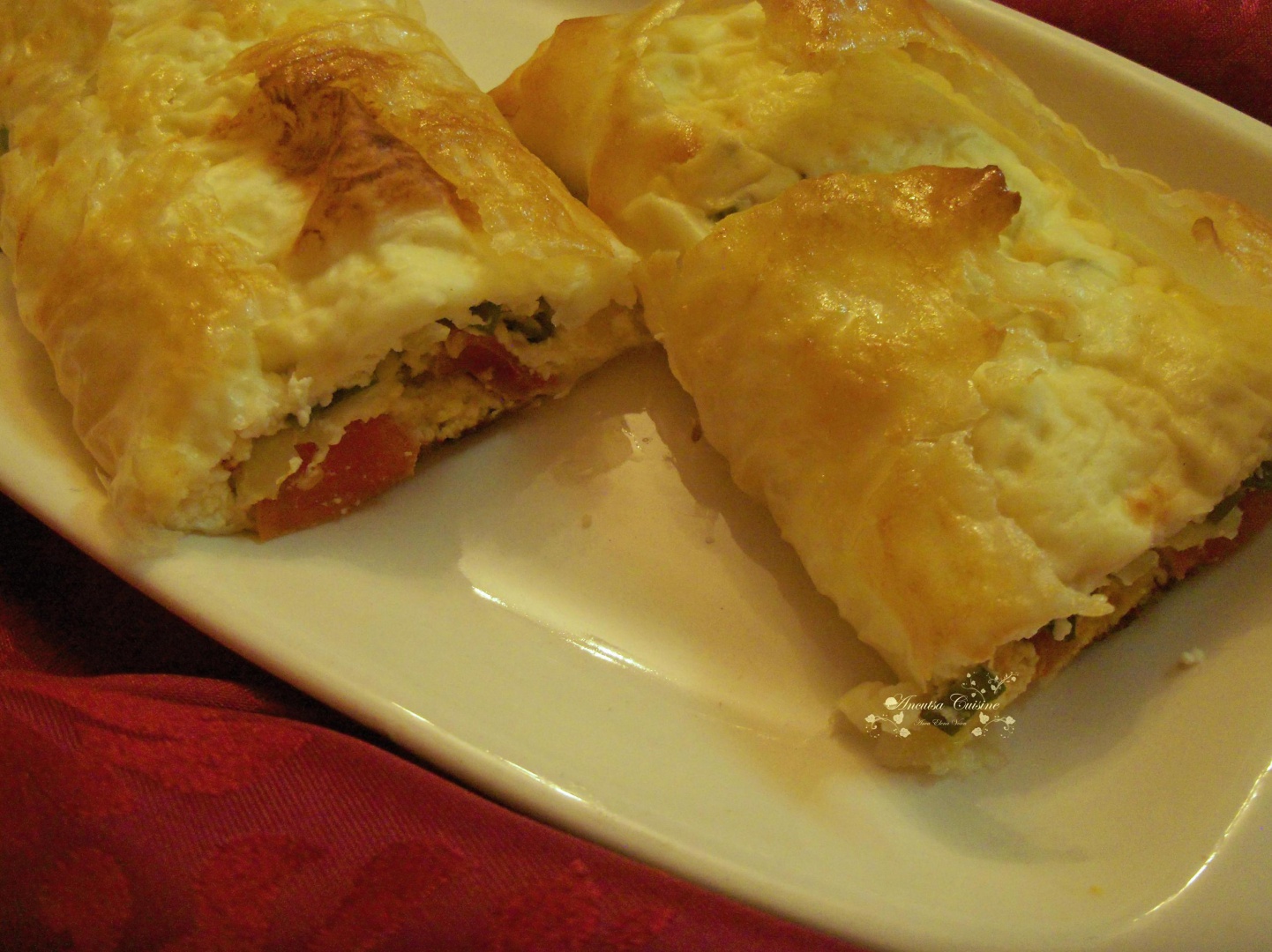 Rulada cu branza si legume