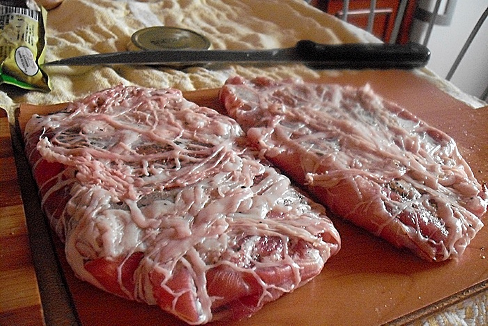 Muschi in prapur de porc, pe gratar