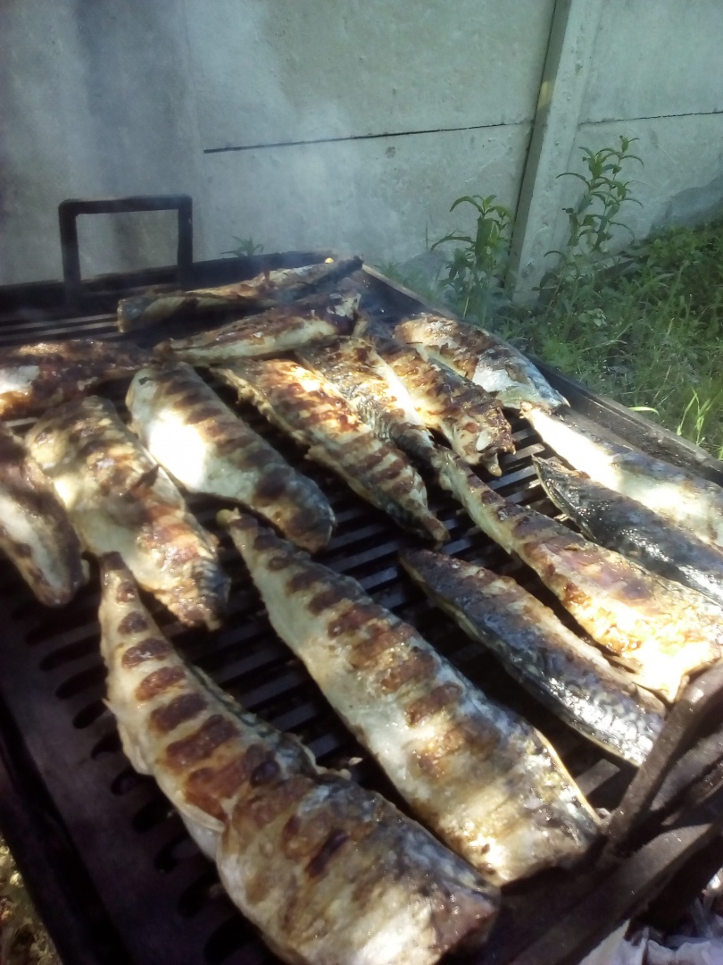 Peste condimentat la gratar