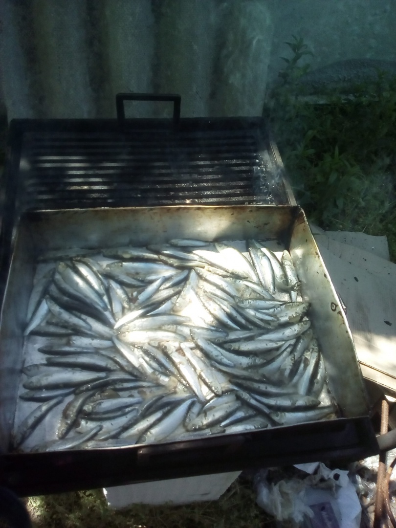 Peste condimentat la gratar