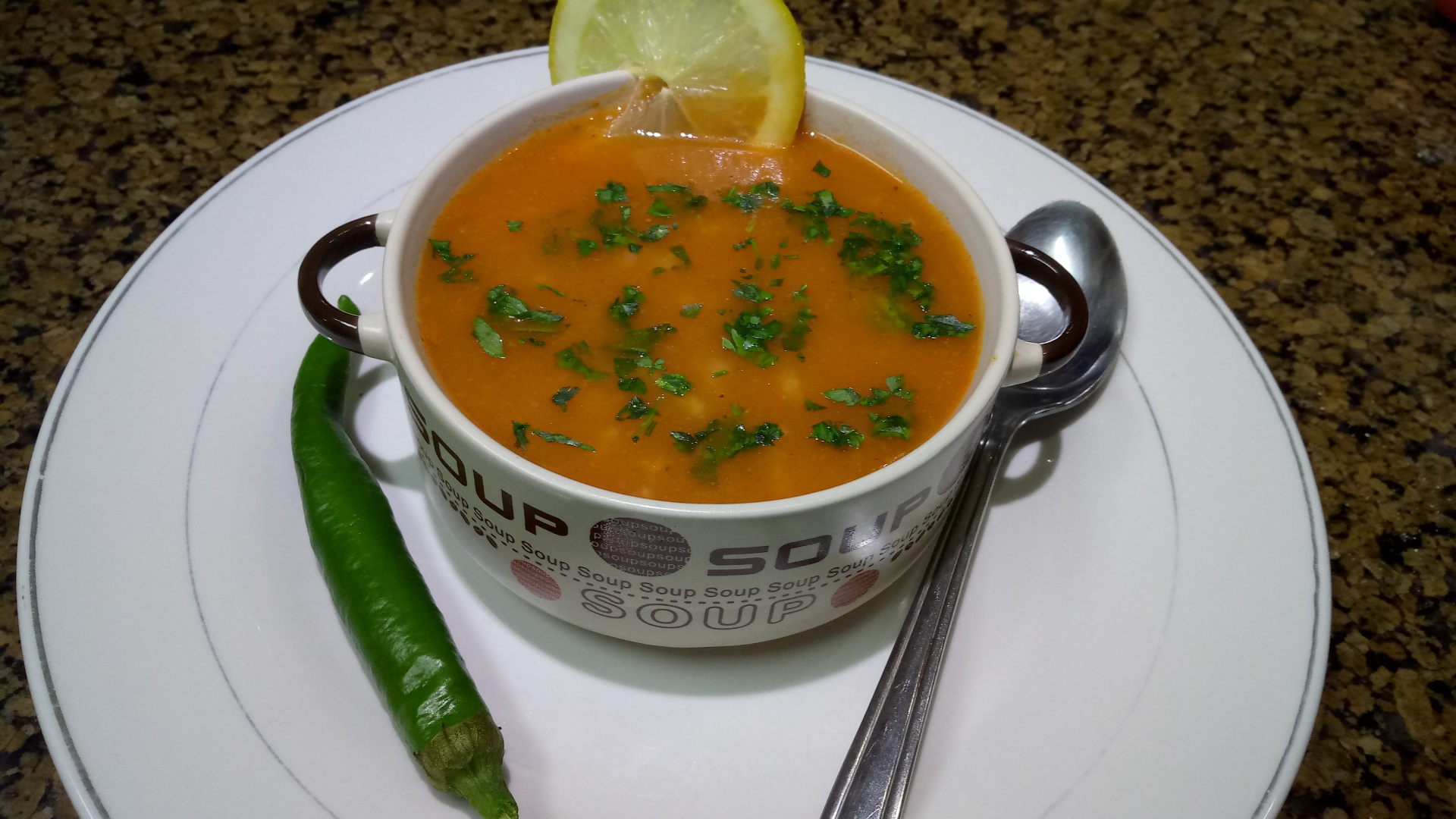 Supa de rosii cu orez si legume pasate