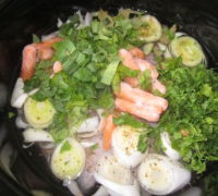 Iepure cu vegetale si smantana