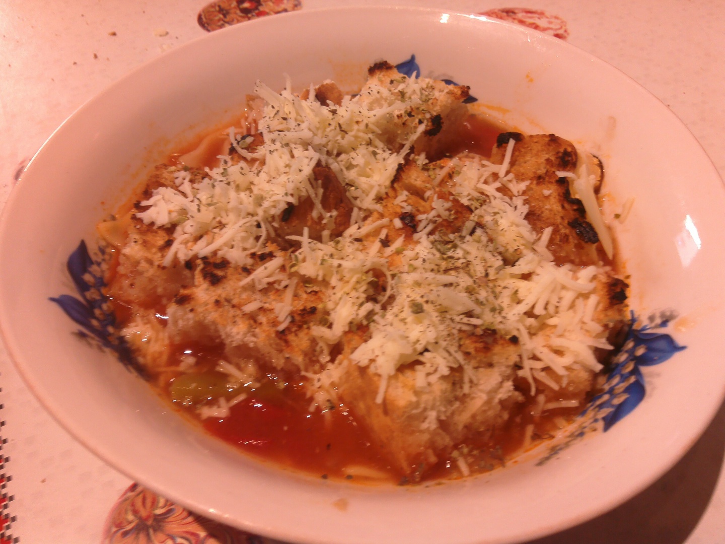 Supa italiana de rosii si pui - supa minestrone