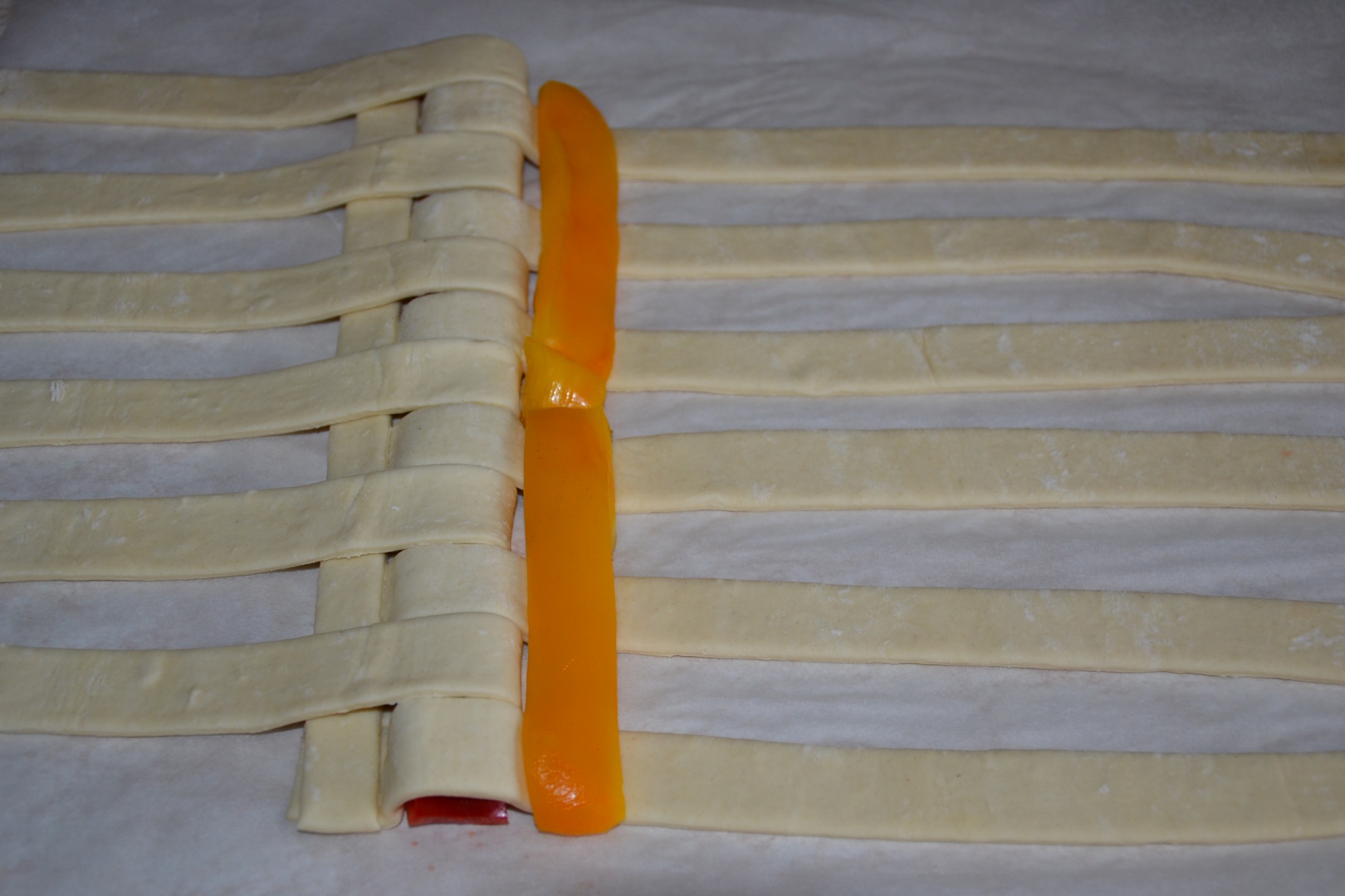 Placinta cu mozzarella si ardei