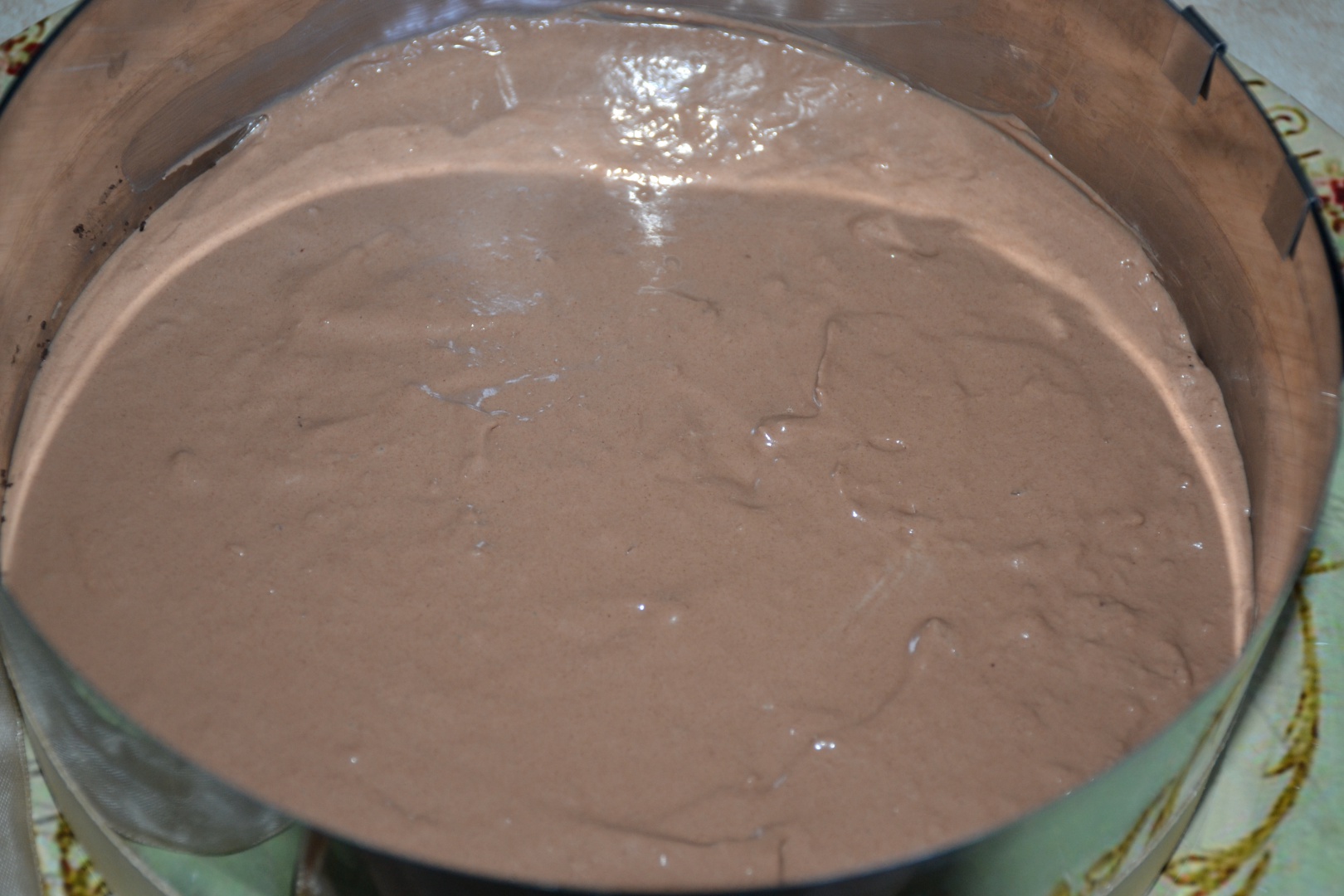 Tort trio cu crema de zmeura, ciocolata si mascarpone