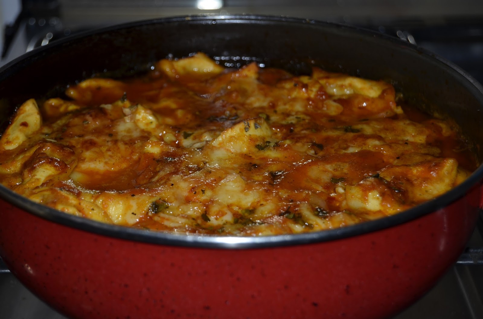 Tortelloni cu sos de patlagele galbene