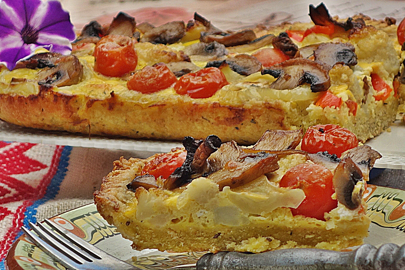 Tarta rustica cu blat aromat din gris