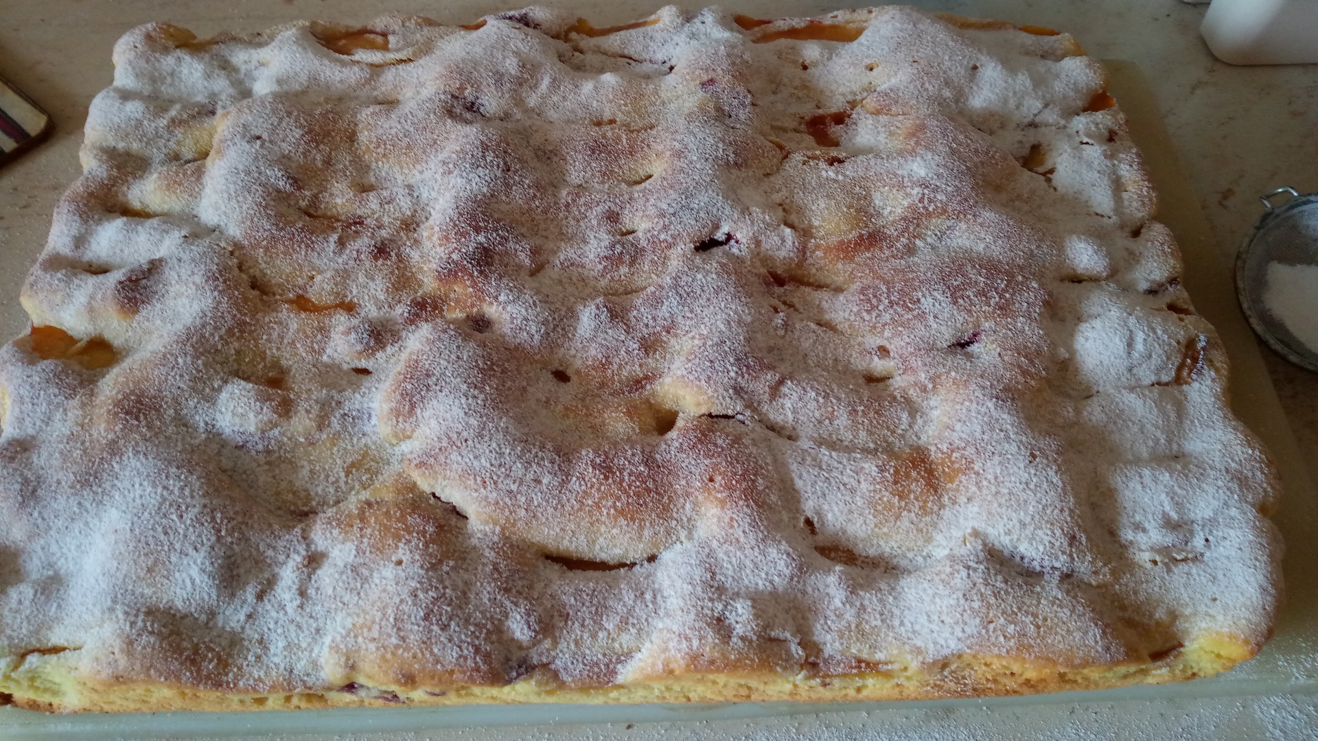 Prajitura cu piersici si zmeura