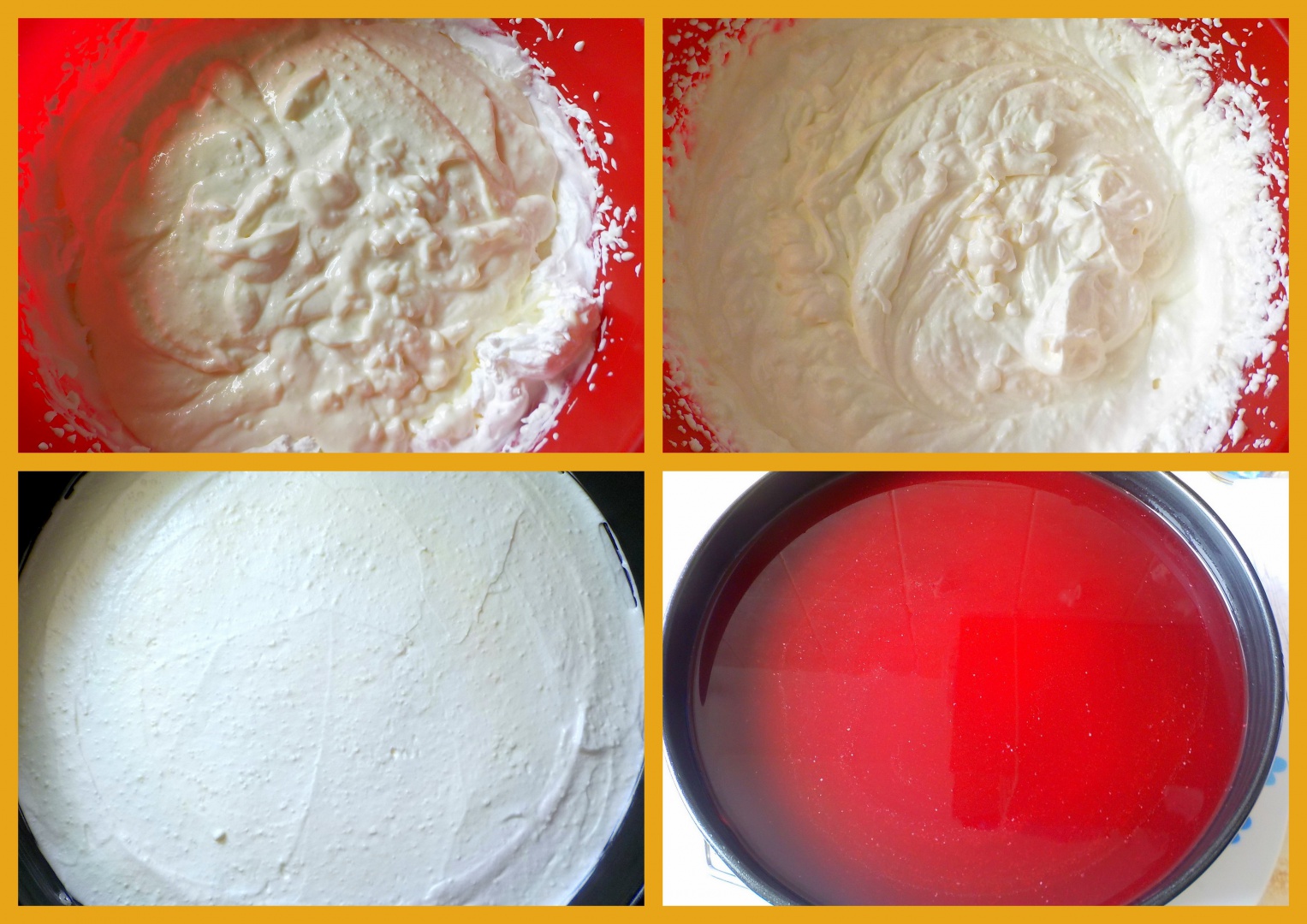 Cheesecake cu jeleu de zmeura