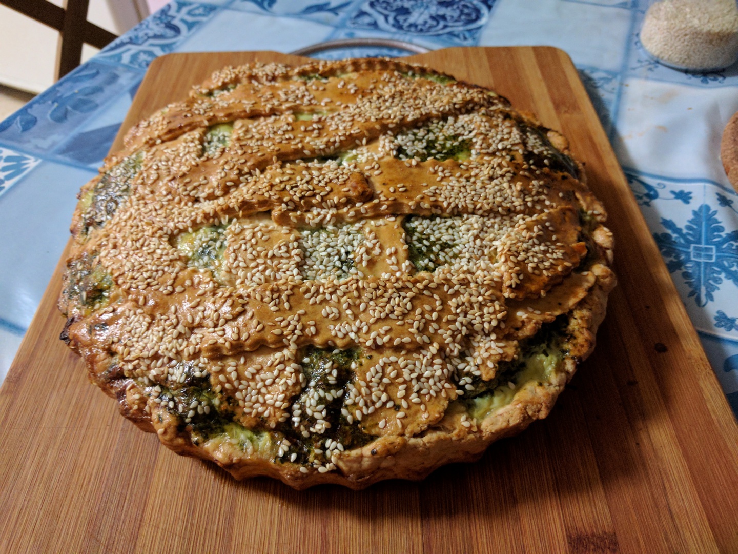 Tarta cu spanac, branza sarata si aluat de casa. Reteta simpla, pas cu pas