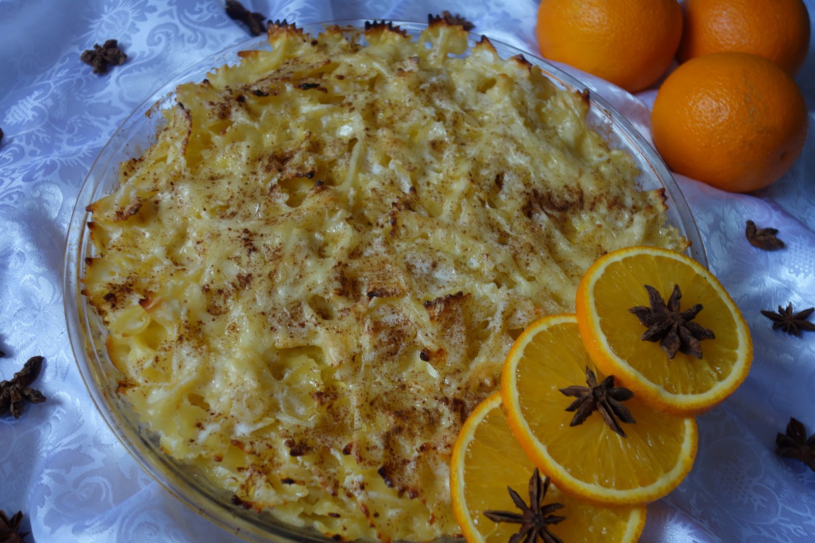 Farfalle cu branza dulce si portocale