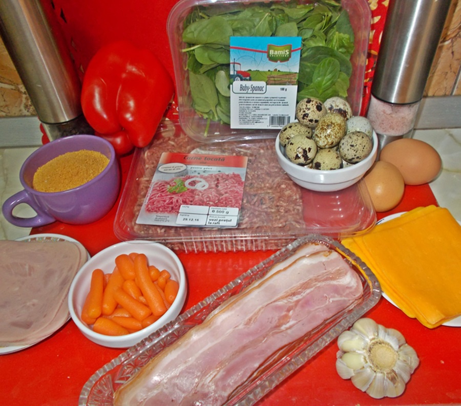 Polpettone umplut invelit in bacon