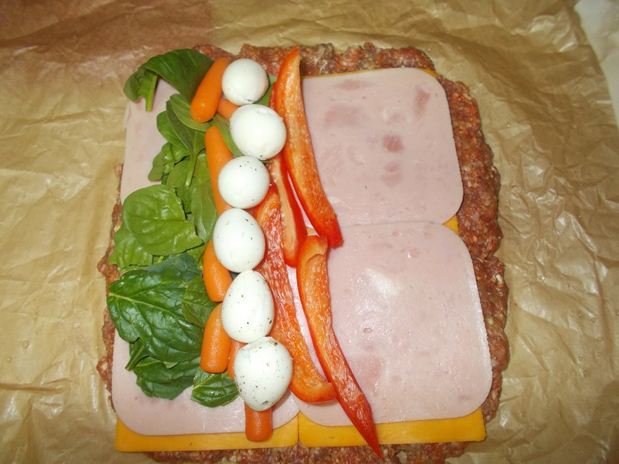 Polpettone umplut invelit in bacon