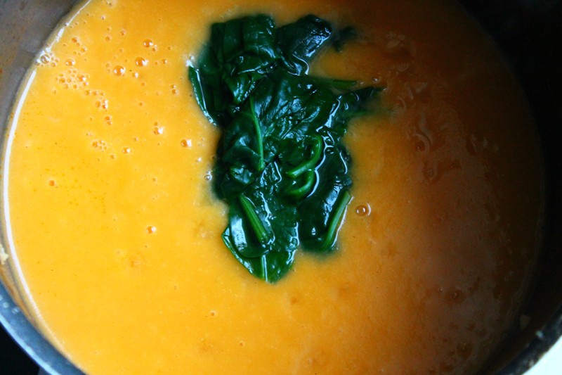 Supa crema cu spanac