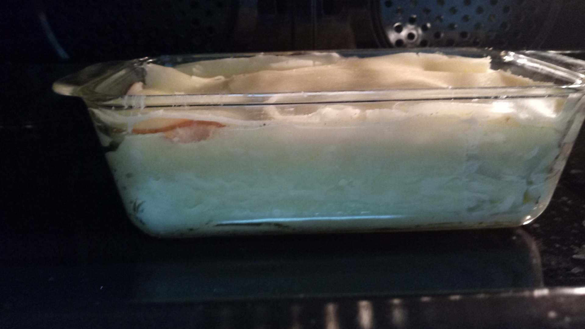 Terina cu legume, cascaval si sunca afumata din piept de curcan