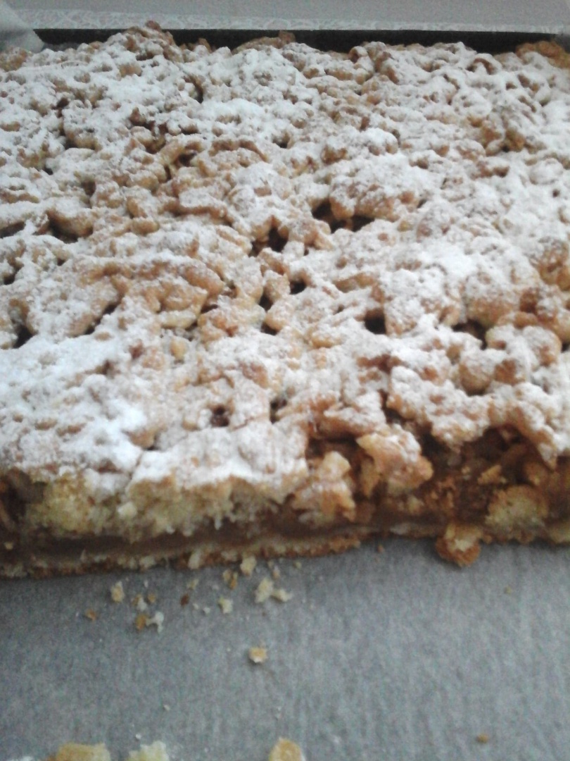 Prajitura cu mere si boti cu crema caramel