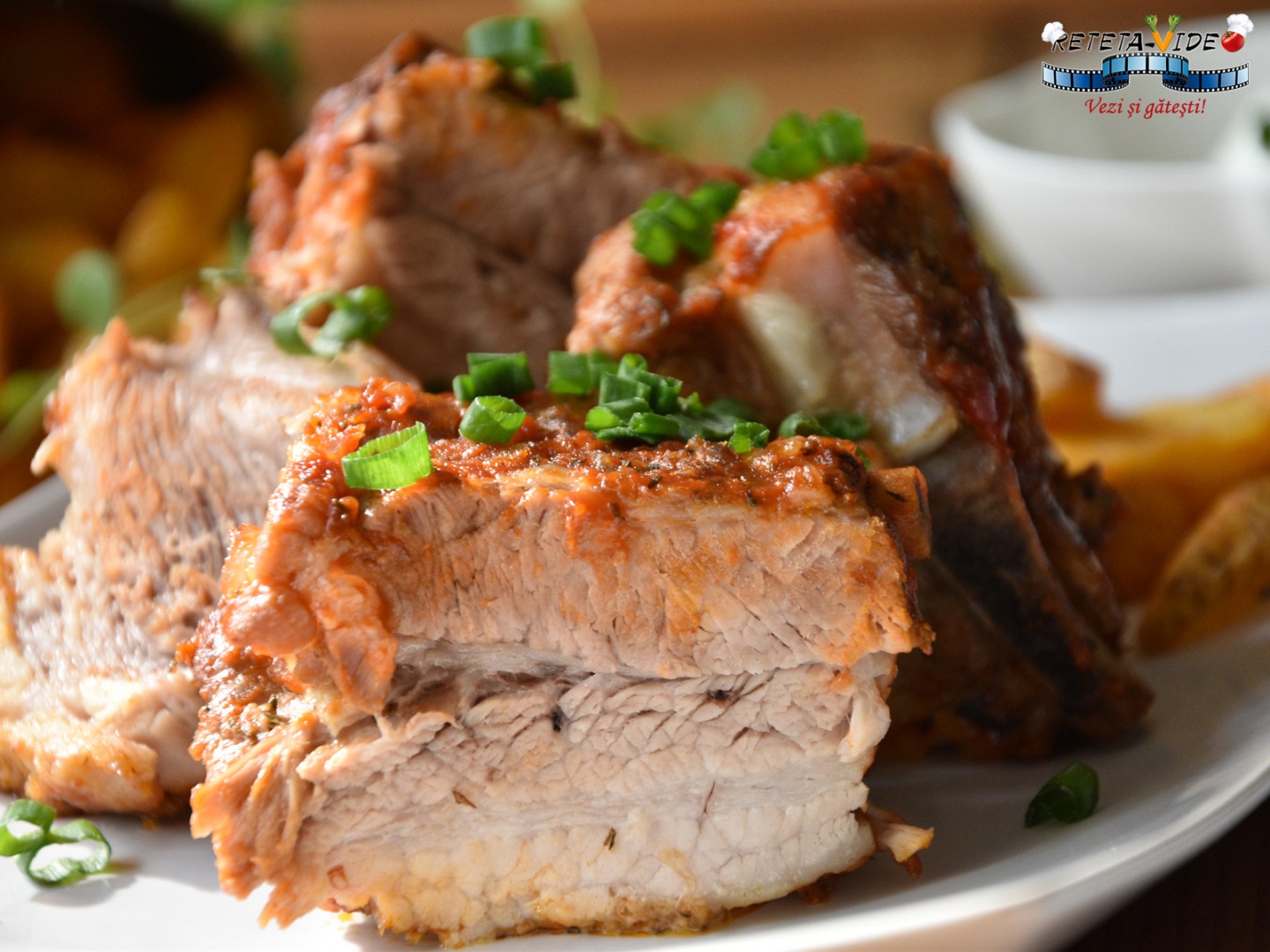 Coaste de porc fragede la Multicooker Crock-Pot Express