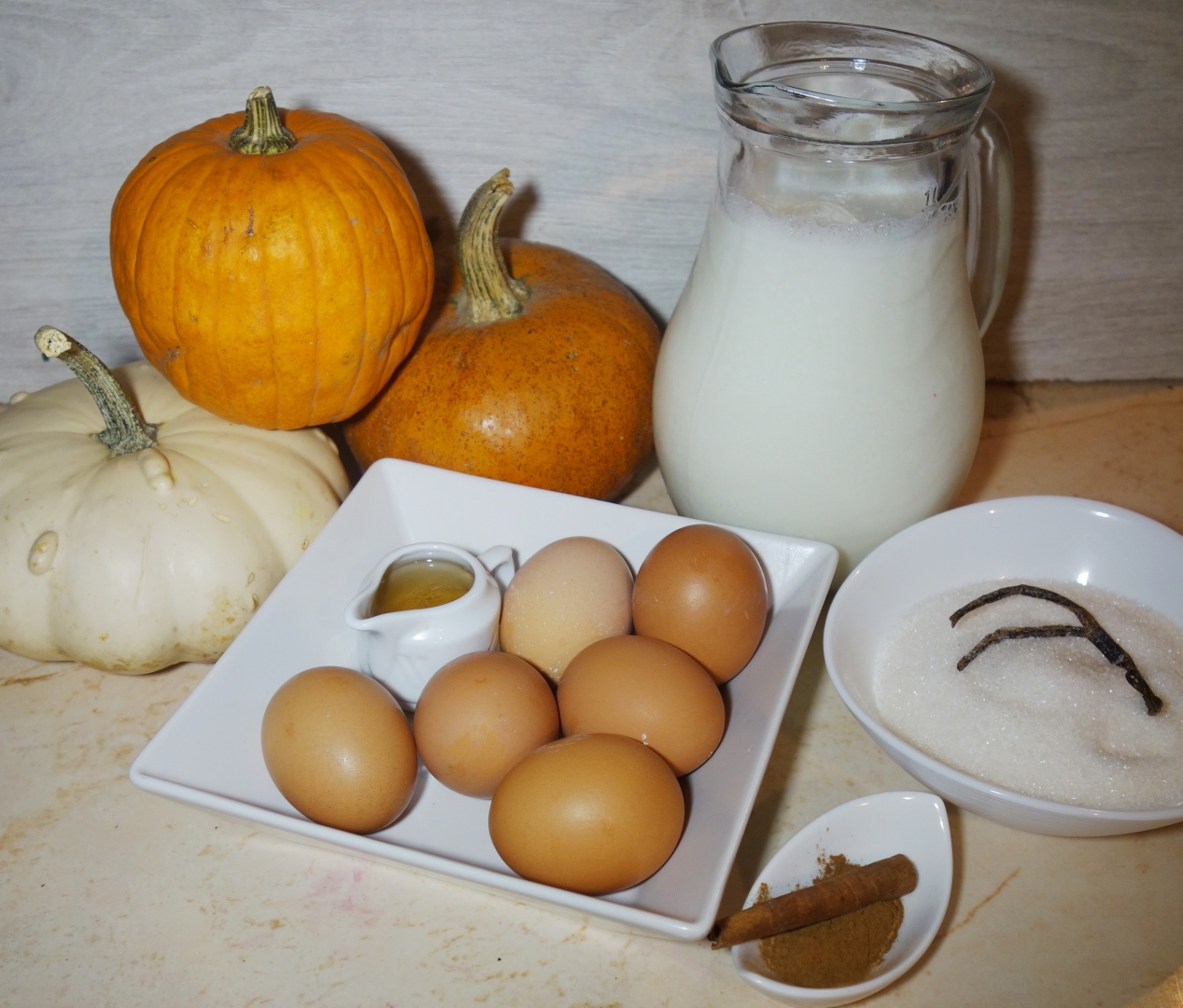 Crema de zahar ars, coapta in dovleac