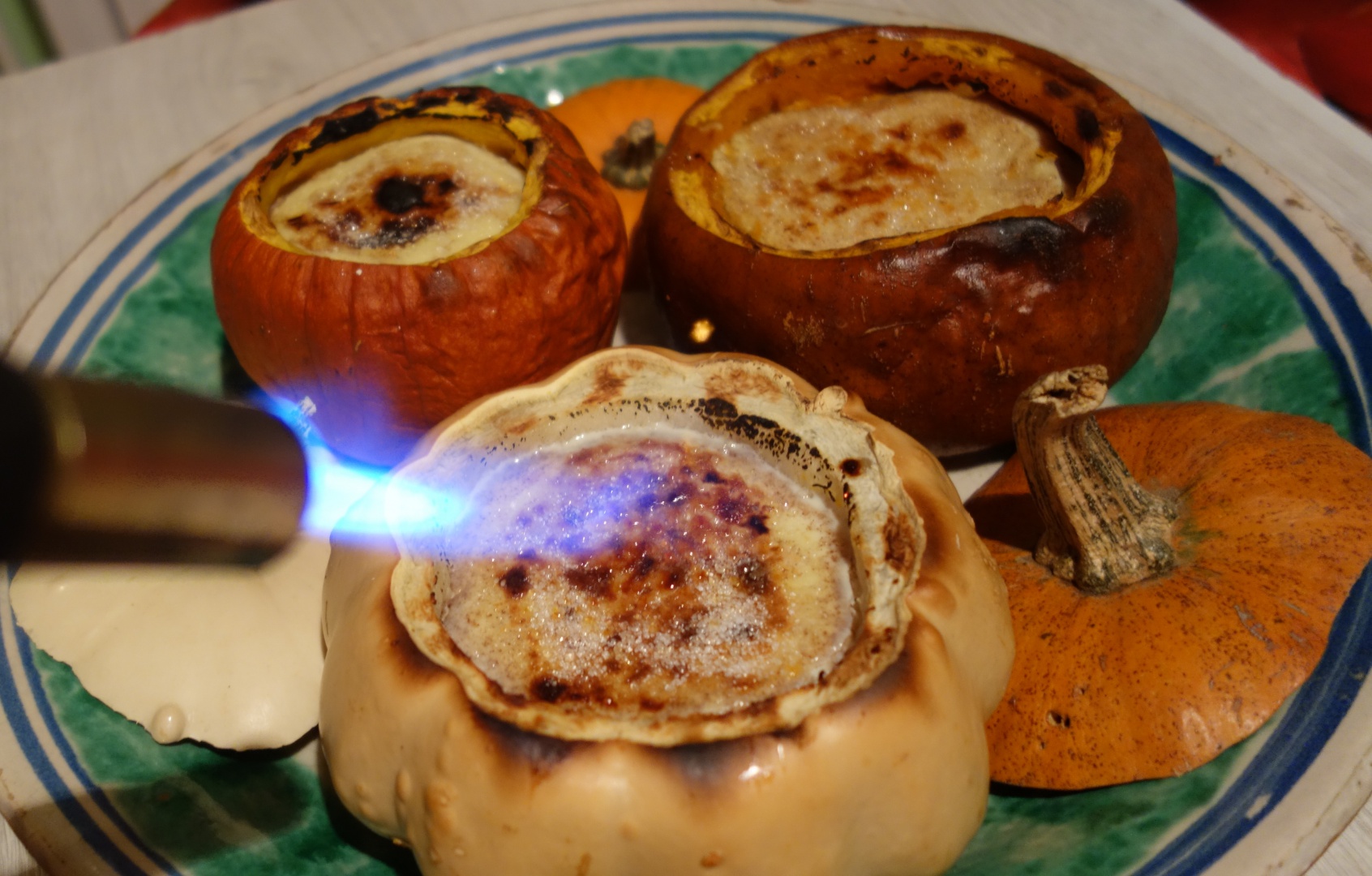 Crema de zahar ars, coapta in dovleac