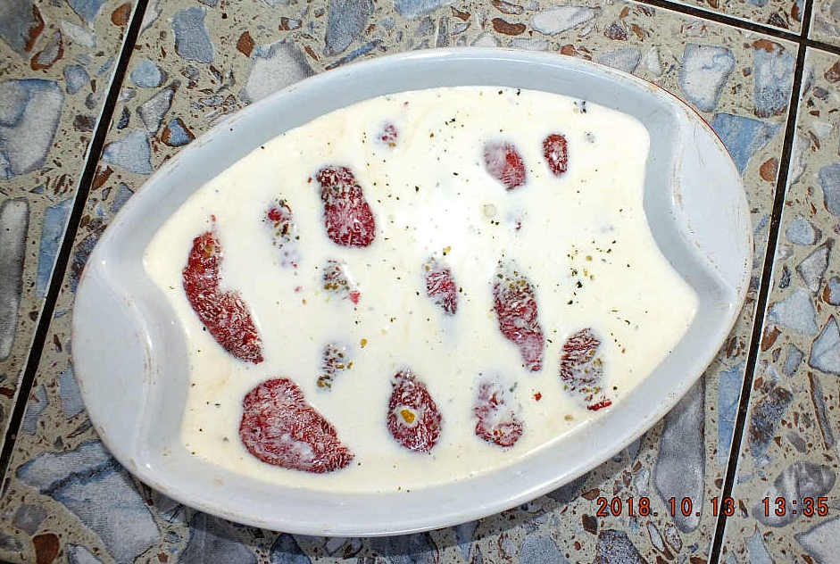 Gogosari copti cu smantana la cuptor