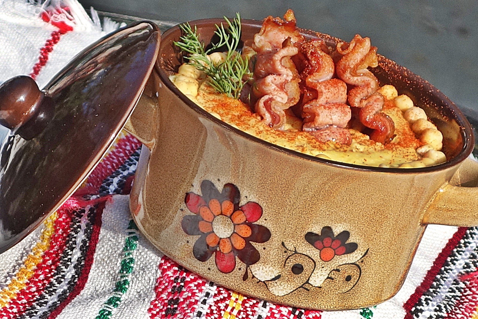 Supa de naut cu jambon afumat