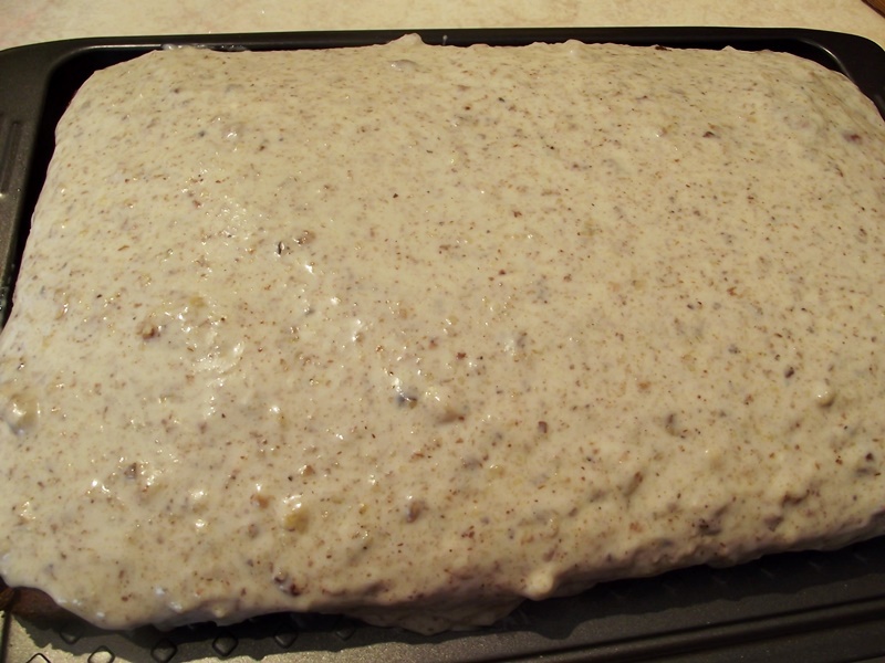 Negresa cu crema de nuci si lapte condensat