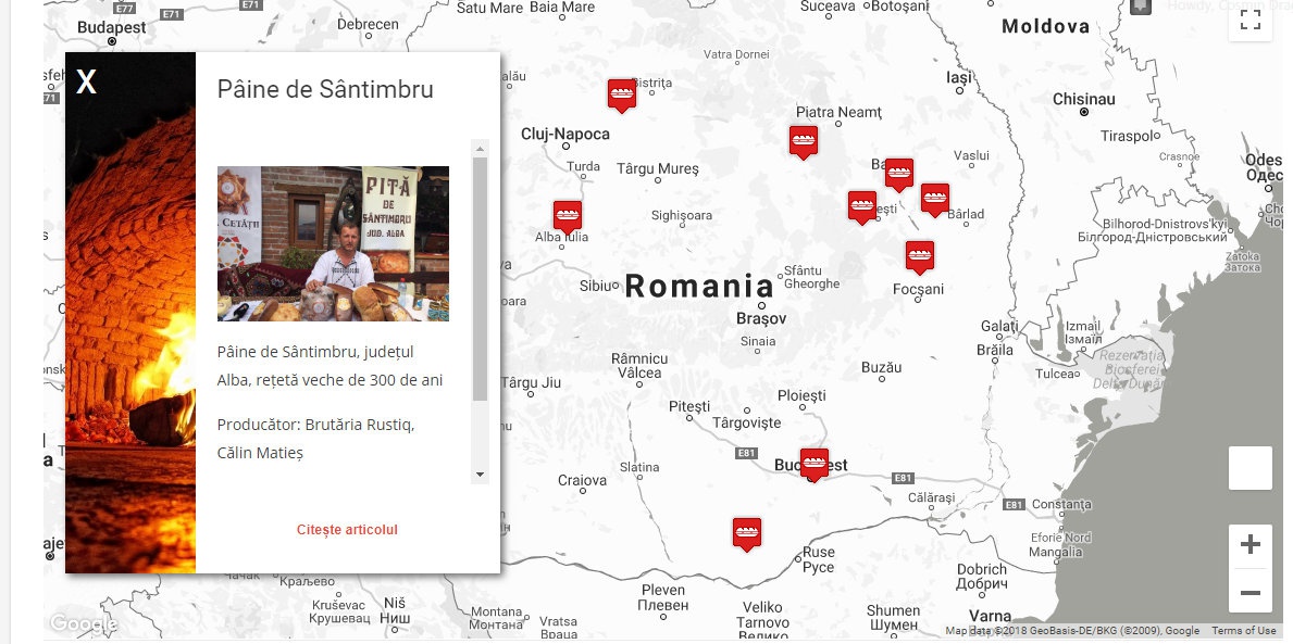 Gastroart.ro a lansat Harta Pâinii, un nou proiect gastronomic