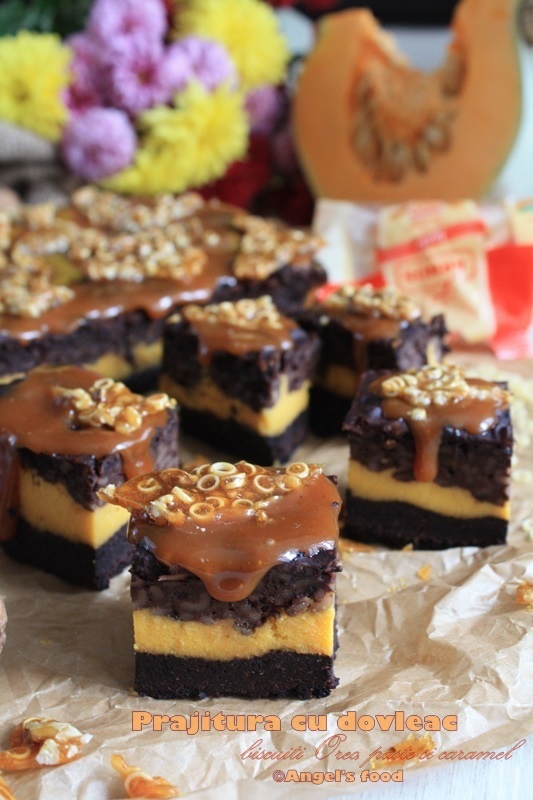 Prajitura cremoasa cu dovleac si paste, desert perfect de toamna