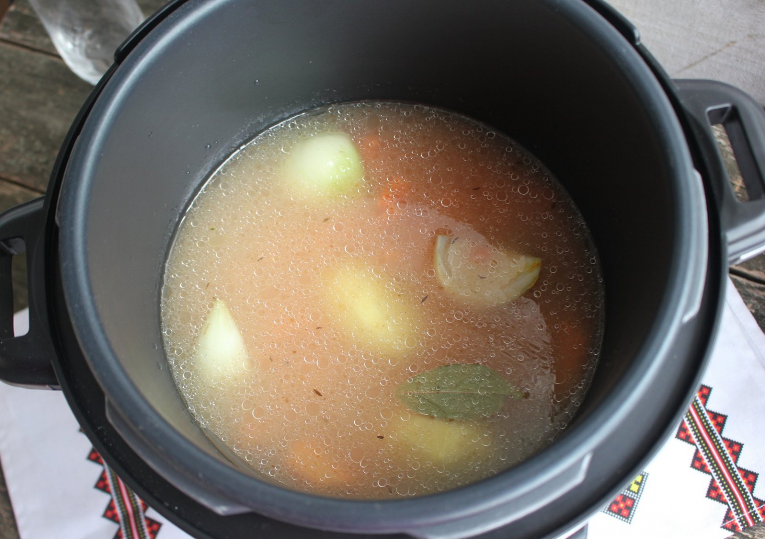 Crema de linte cu chimen si susan negru la Multicooker Crock-Pot Express