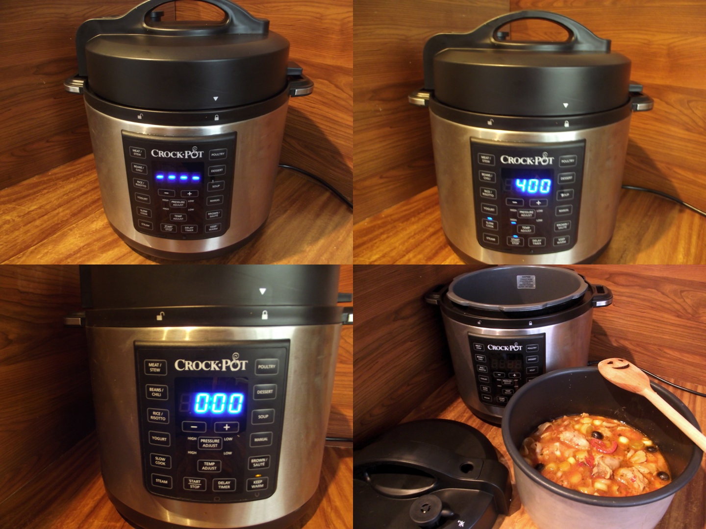 Iepure cu praz si masline la Multicooker Crock-Pot Express cu gatire sub presiune