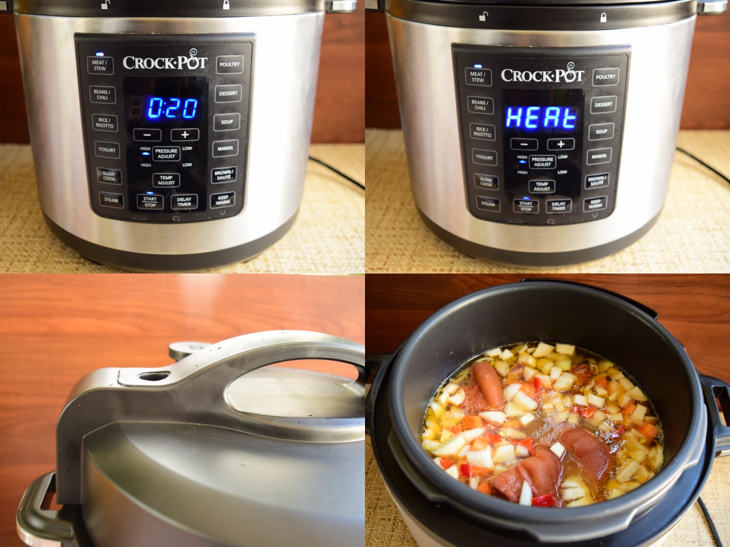 Ciorba din afumatura de porc cu zeama de varza la Multicooker Crock-Pot Express cu gatire sub presiune