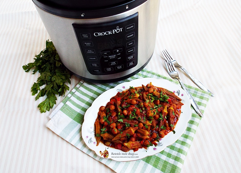 Bame cu naut gatite la Multicooker Crock-Pot Express