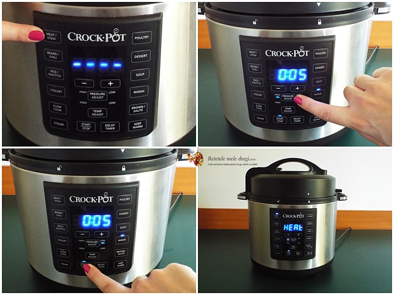 Bame cu naut gatite la Multicooker Crock-Pot Express