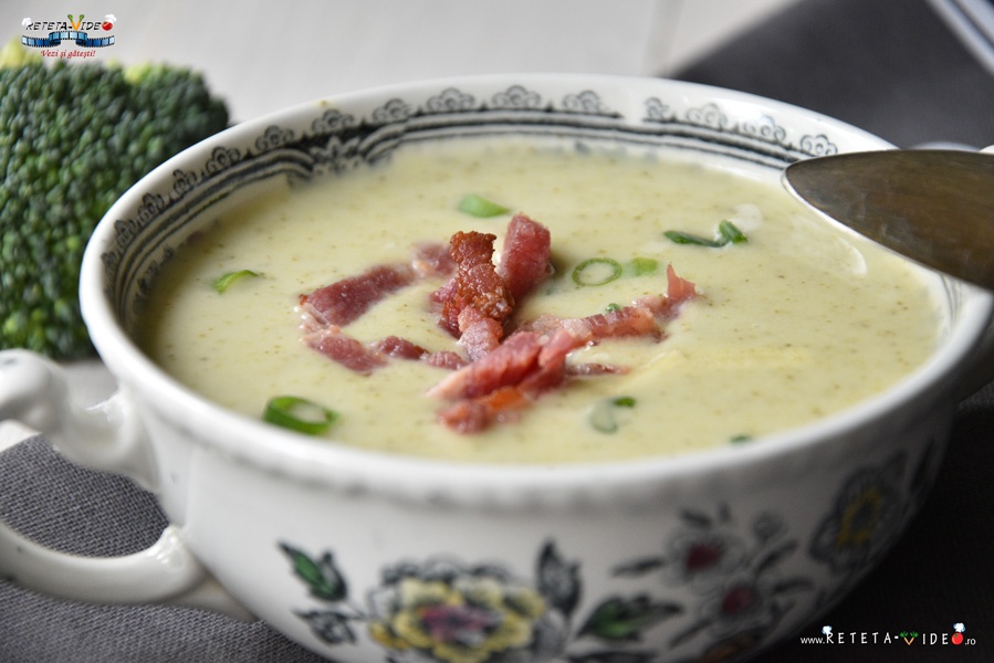 Supa crema de broccoli si cartofi la Multicooker Crock-Pot Express cu gatire sub presiune