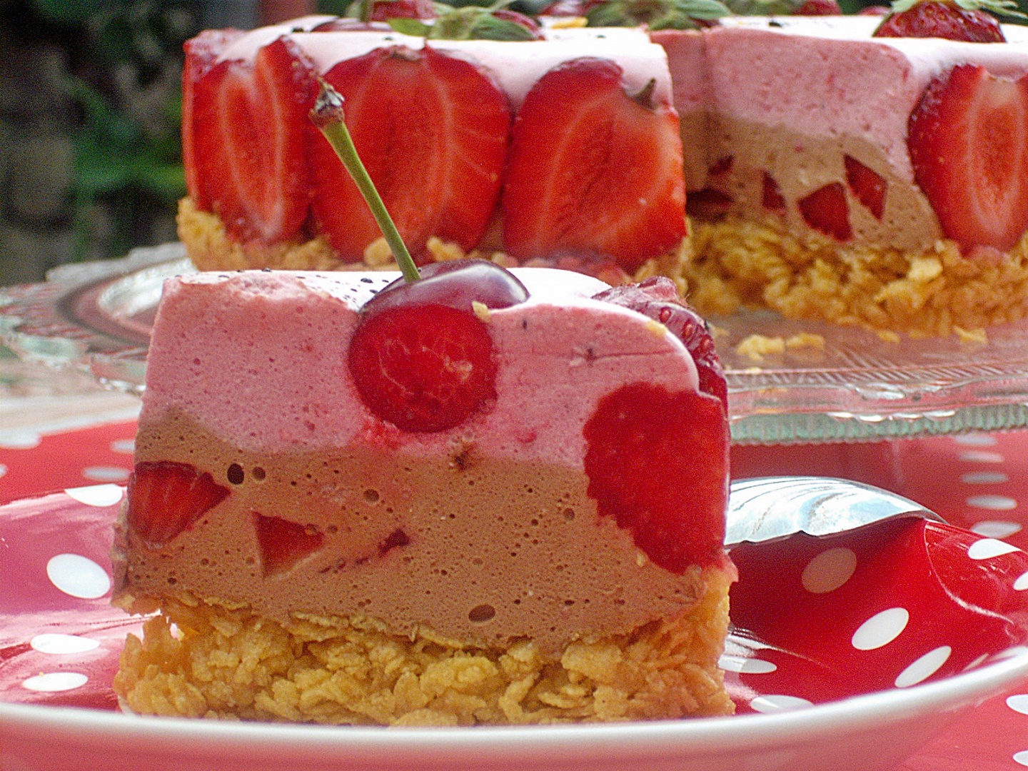 Prajitura  cu blat din fulgi de porumb