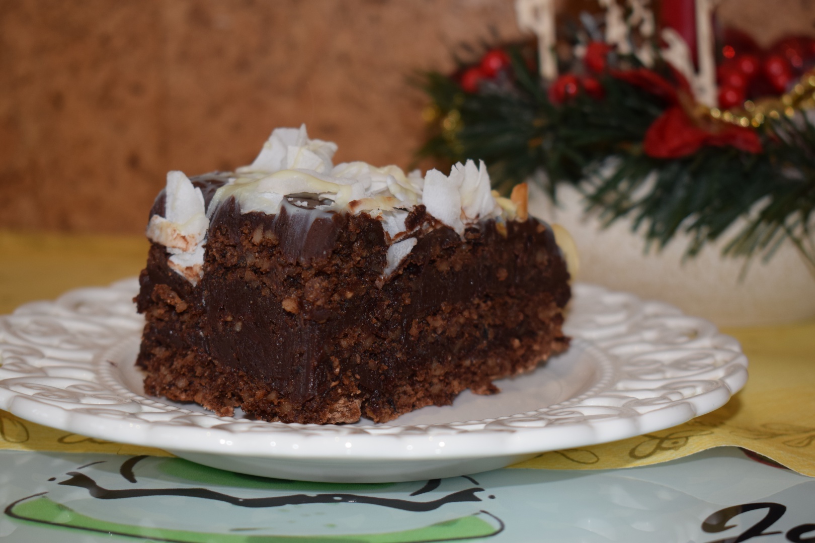 Prajitura cu ciocolata si nuca