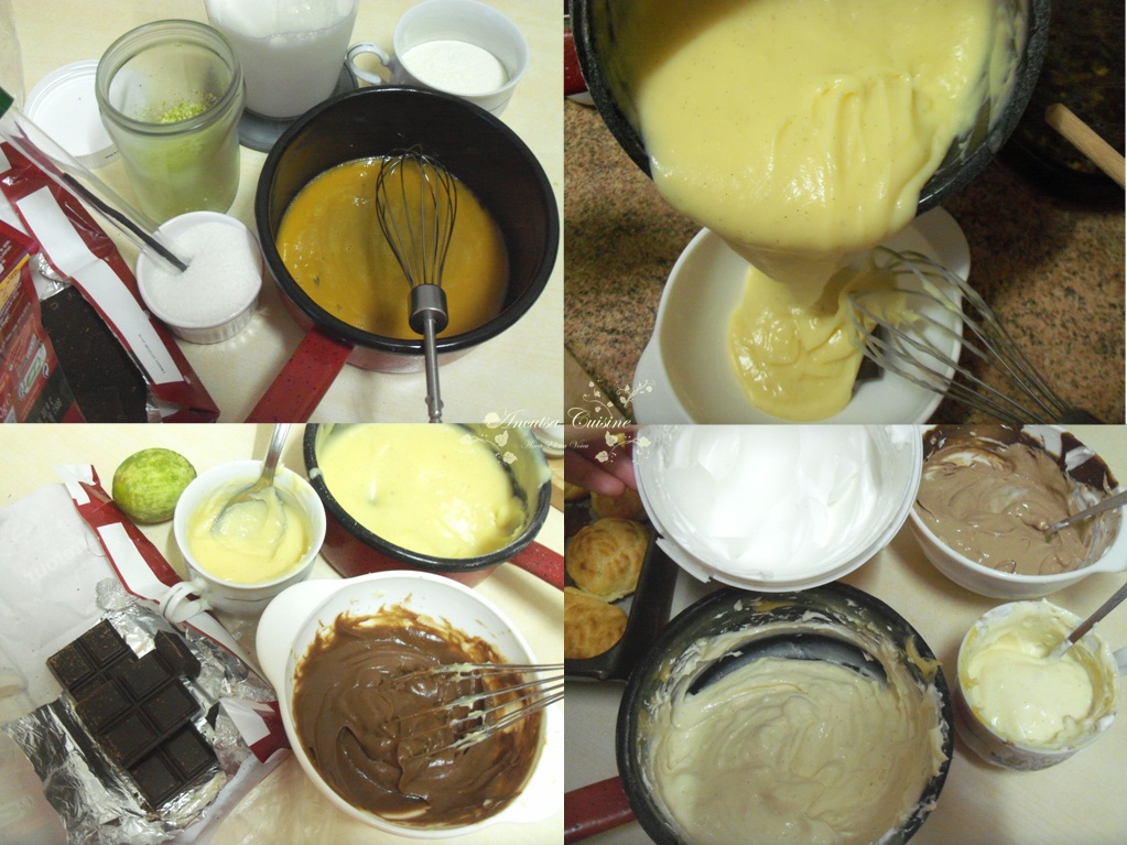 Ecleruri cu vanilie, ciocolata si limeta