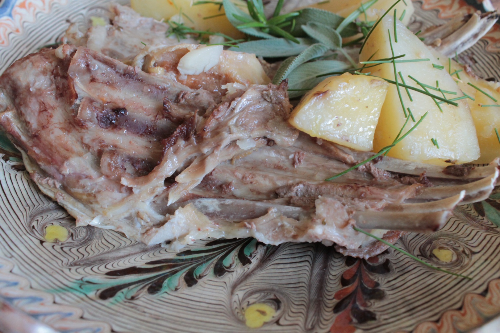 Coaste de miel cu legume la CrockPot