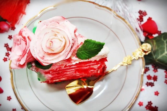 Red Velvet Cake- Buchet de trandafiri- un mesaj de iubire