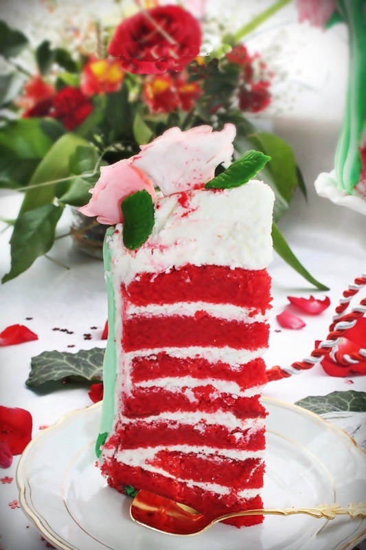 Red Velvet Cake- Buchet de trandafiri- un mesaj de iubire